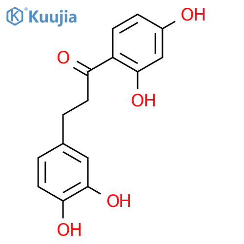 1-(2,4-dihydroxyphenyl)-3-(3,4-dihydroxyphenyl)propan-1-one structure