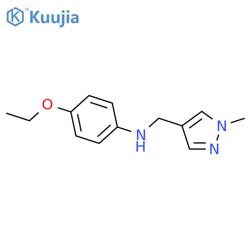 4-ethoxy-N-(1-methyl-1H-pyrazol-4-yl)methylaniline structure