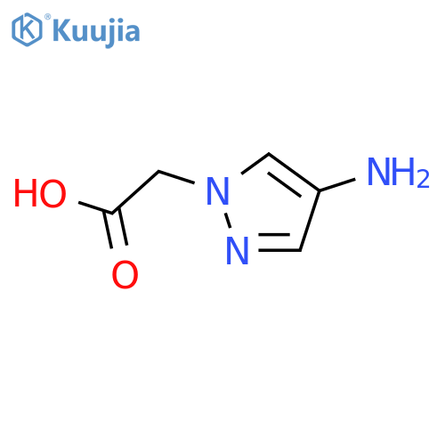 (4-Amino-1H-pyrazol-1-yl)acetic structure