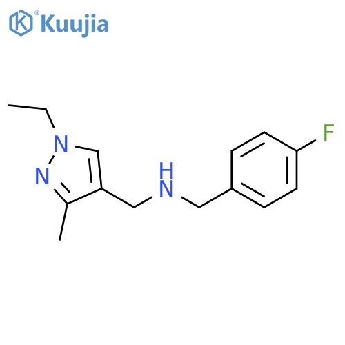 (1-ethyl-3-methyl-1H-pyrazol-4-yl)methyl(4-fluorophenyl)methylamine structure