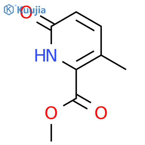 1,6-dihydro-3-methyl-6-oxo-2-Pyridinecarboxylic acid methyl ester structure