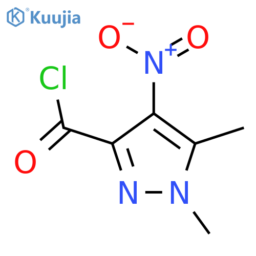 1,5-dimethyl-4-nitro-1H-pyrazole-3-carbonyl chloride structure