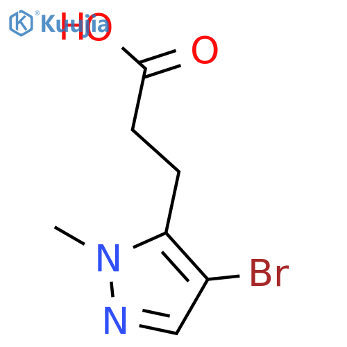 3-(4-BROMO-1-METHYL-1H-PYRAZOL-5-YL)PROPANOIC ACID structure