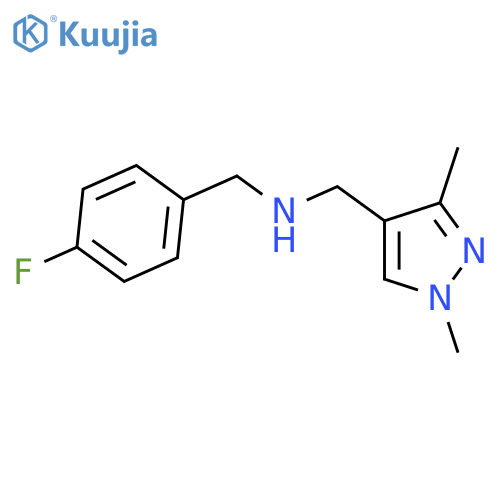 (1,3-dimethyl-1H-pyrazol-4-yl)methyl(4-fluorophenyl)methylamine structure