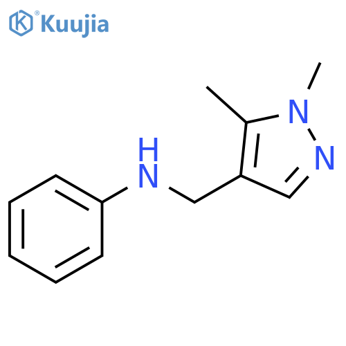 N-(1,5-dimethyl-1H-pyrazol-4-yl)methylaniline structure
