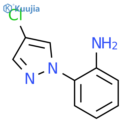 2-(4-Chloro-1H-pyrazol-1-yl)aniline structure