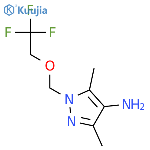 3,5-dimethyl-1-(2,2,2-trifluoroethoxy)methyl-1H-pyrazol-4-amine structure