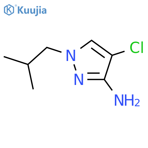 4-chloro-1-(2-methylpropyl)-1H-pyrazol-3-amine structure