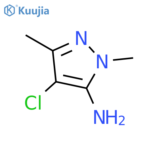 4-Chloro-1,3-dimethyl-1H-pyrazol-5-amine structure