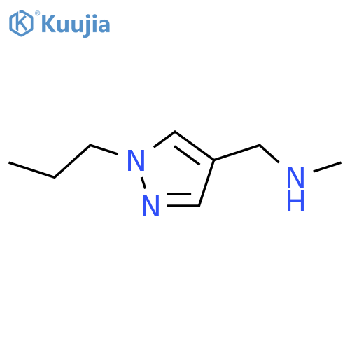 methyl[(1-propyl-1H-pyrazol-4-yl)methyl]amine structure