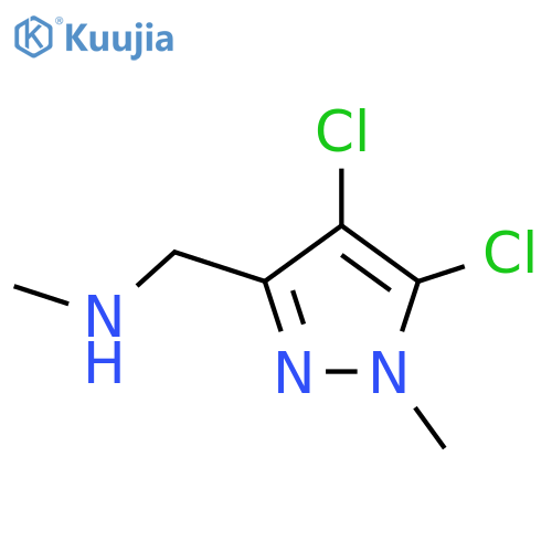 (4,5-dichloro-1-methyl-1H-pyrazol-3-yl)methyl(methyl)amine structure