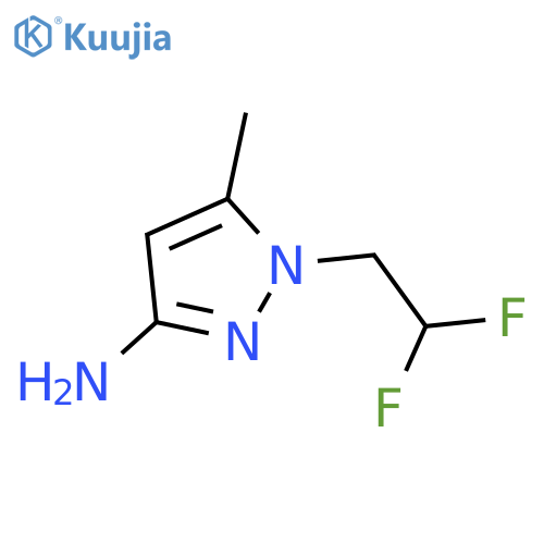 1-(2,2-difluoroethyl)-5-methyl-1H-pyrazol-3-amine structure