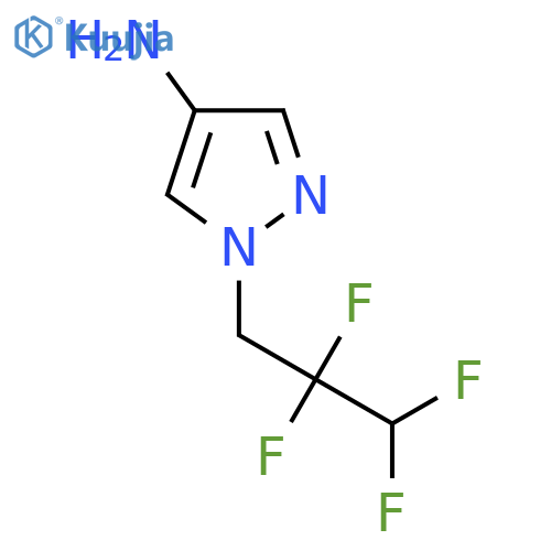 1-(2,2,3,3-tetrafluoropropyl)-1H-pyrazol-4-amine structure