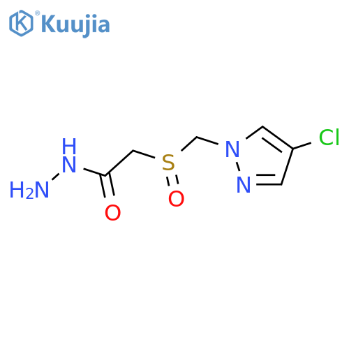 (4-Chloro-pyrazol-1-ylmethanesulfinyl)-acetic acid hydrazide structure