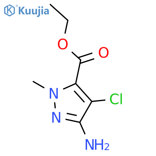 ethyl 3-amino-4-chloro-1-methyl-1H-pyrazole-5-carboxylate structure