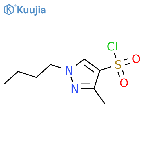 1-Butyl-3-methyl-1H-pyrazole-4-sulfonyl chloride structure