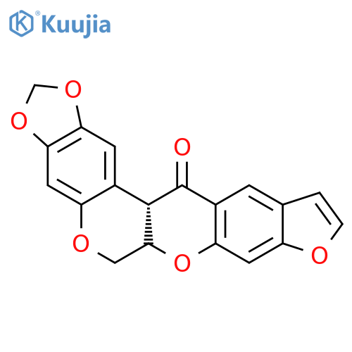 1,3-Dioxolo[6,7][1]benzopyrano[3,4-b]furo[3,2-g][1]benzopyran-13(6H)-one,6a,13a-dihydro-, (6aS,13aS)- (9CI) structure