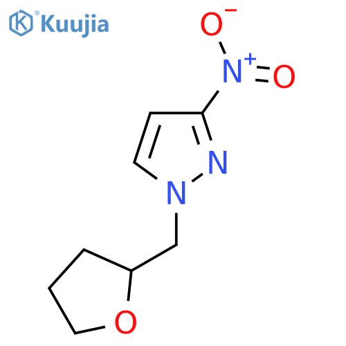 3-Nitro-1-(oxolan-2-ylmethyl)-1H-pyrazole structure