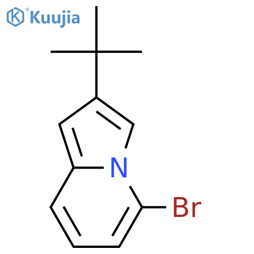 5-bromo-2-tert-butylindolizine structure