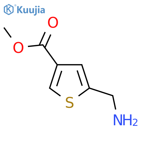 methyl 5-(aminomethyl)thiophene-3-carboxylate structure