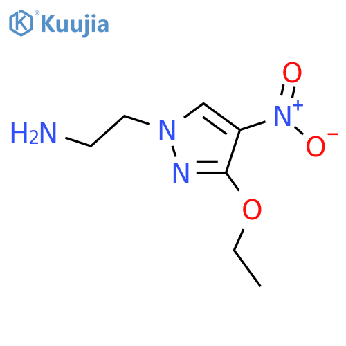 2-(3-ethoxy-4-nitro-1H-pyrazol-1-yl)ethan-1-amine structure