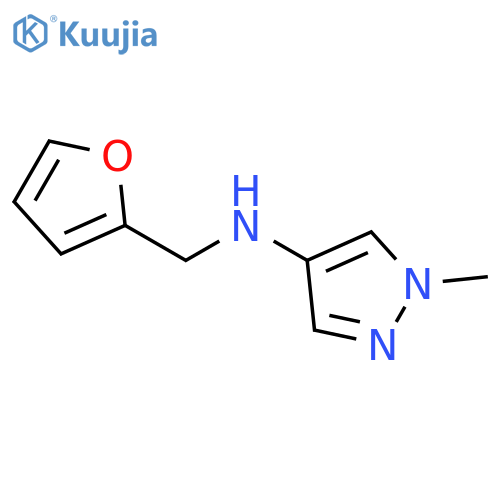 N-(furan-2-yl)methyl-1-methyl-1H-pyrazol-4-amine structure