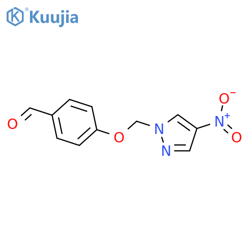 4-(4-Nitro-1H-pyrazol-1-yl)methoxybenzaldehyde structure