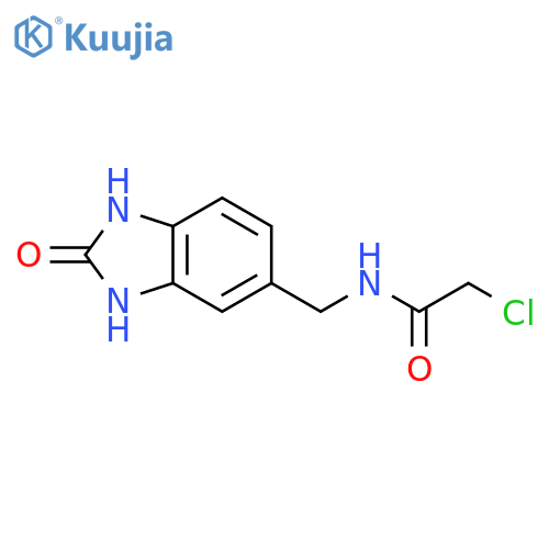 2-Chloro-N-((2-oxo-2,3-dihydro-1H-benzo[d]imidazol-5-yl)methyl)acetamide structure