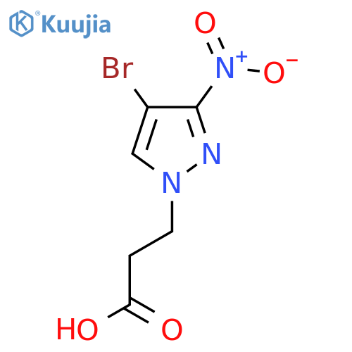 3-(4-Bromo-3-nitro-1H-pyrazol-1-yl)propanoic acid structure
