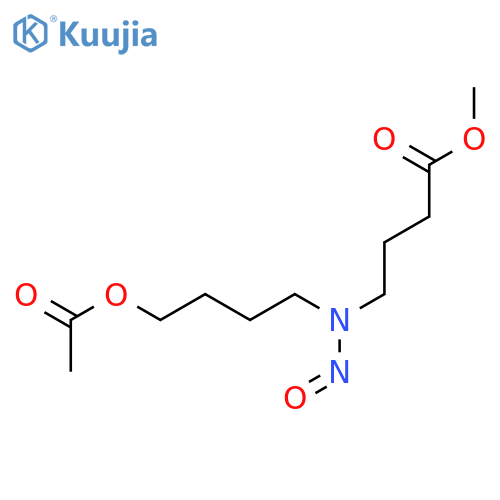 Butanoic acid,4-[[4-(acetyloxy)butyl]nitrosoamino]-, methyl ester structure