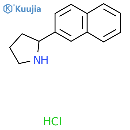 2-(Naphthalen-2-yl)pyrrolidine hydrochloride structure