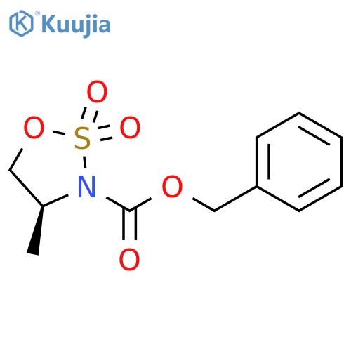 benzyl (4S)-4-methyl-2,2-dioxo-oxathiazolidine-3-carboxylate structure