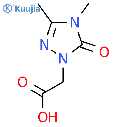 2-(3,4-dimethyl-5-oxo-4,5-dihydro-1H-1,2,4-triazol-1-yl)acetic acid structure