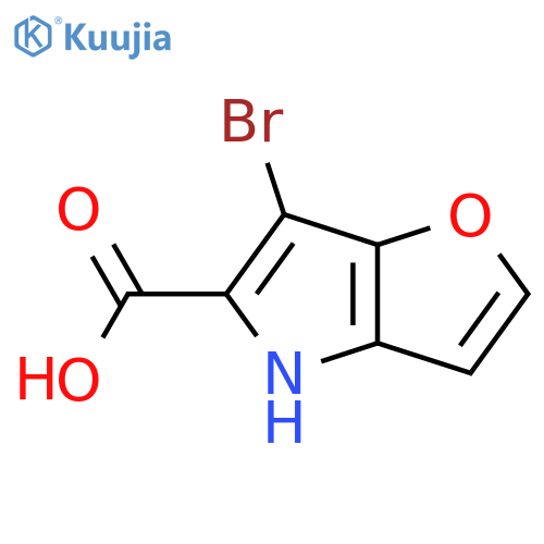 6-BROMO-4H-FURO[3,2-B]PYRROLE-5-CARBOXYLIC ACID structure