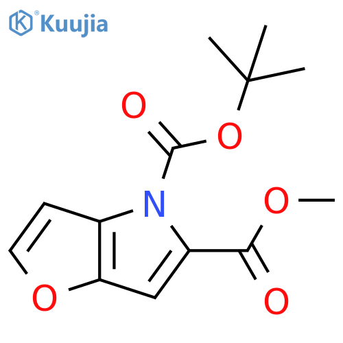 4-tert-butoxycarbonyl-4H-furo[3,2-b]pyrrole-5-carboxylic acid methyl ester structure