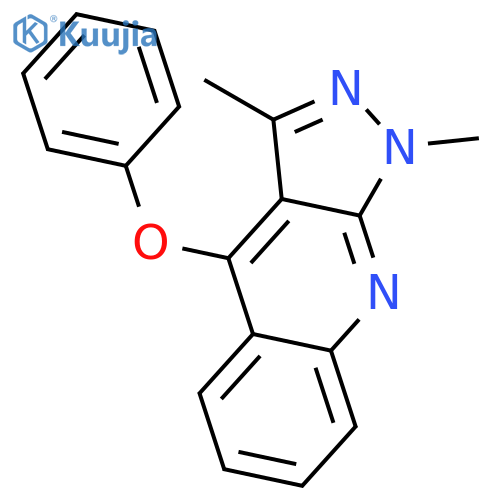 1H-Pyrazolo[3,4-b]quinoline, 1,3-dimethyl-4-phenoxy- structure