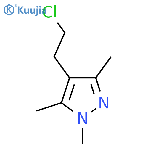 4-(2-chloroethyl)-1,3,5-trimethyl-1H-pyrazole structure
