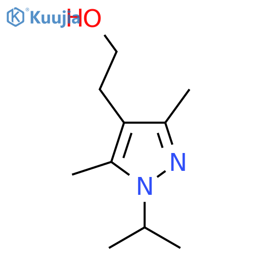2-3,5-dimethyl-1-(propan-2-yl)-1H-pyrazol-4-ylethan-1-ol structure