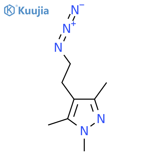 4-(2-azidoethyl)-1,3,5-trimethyl-1H-pyrazole structure