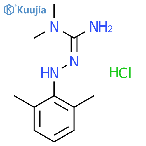 3-(2,6-Dimethylphenyl)amino-1,1-dimethylguanidine Hydrochloride structure