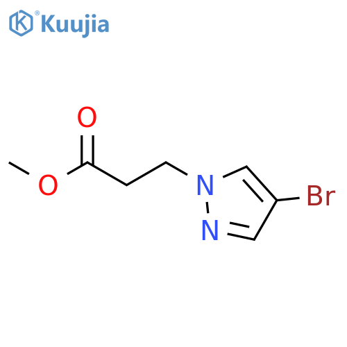 Methyl 3-(4-bromo-1H-pyrazol-1-yl)propanoate structure