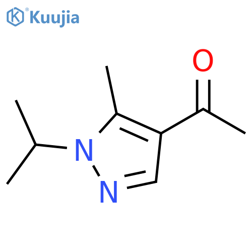 1-5-Methyl-1-(propan-2-yl)-1H-pyrazol-4-ylethan-1-one structure