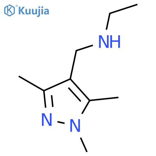 ethyl[(trimethyl-1H-pyrazol-4-yl)methyl]amine structure