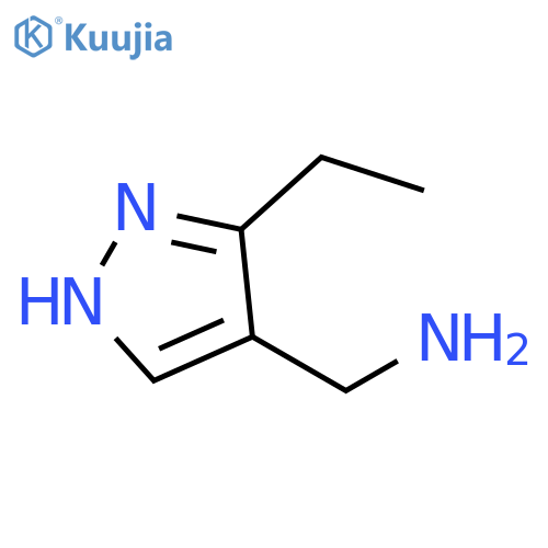(3-ethyl-1H-pyrazol-4-yl)methanamine structure