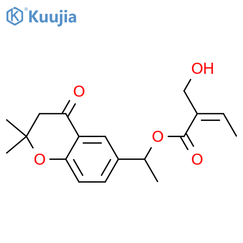6-Acetyl-2,3-dihydro-2,2-dimethyl-4H-1-benzopyran-4-one; 1'''ξ-Alcohol, O-(2-hydroxymethyl-2Z-butenoyl) structure