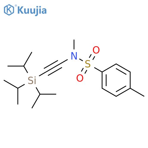 N,4-Dimethyl-N-[(triisopropylsilyl)ethynyl]benzenesulfonamide structure