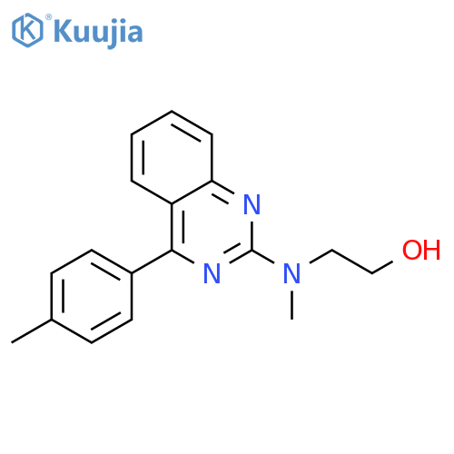 2-{methyl[4-(4-methylphenyl)quinazolin-2-yl]amino}ethan-1-ol structure