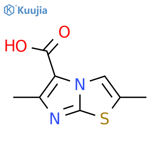 2,6-Dimethylimidazo[2,1-B]thiazole-5-carboxylic acid structure
