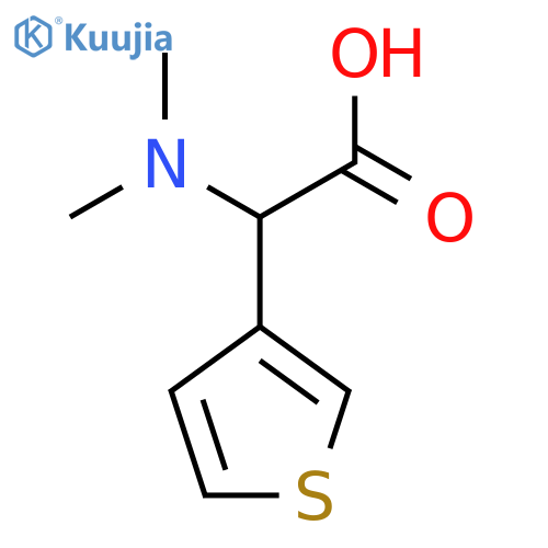 2-(Dimethylamino)-2-(thiophen-3-yl)acetic acid structure