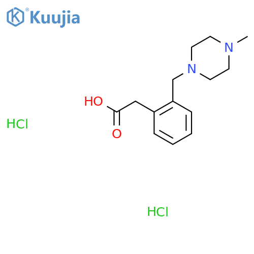 2-[(4-METHYL-1-PIPERAZINYL)METHYL]-BENZENEACETIC ACID structure